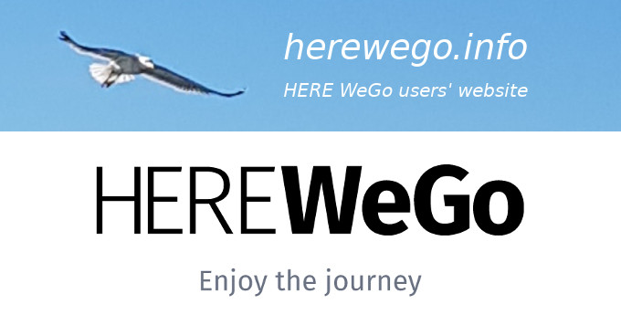 HERE WeGo users' website